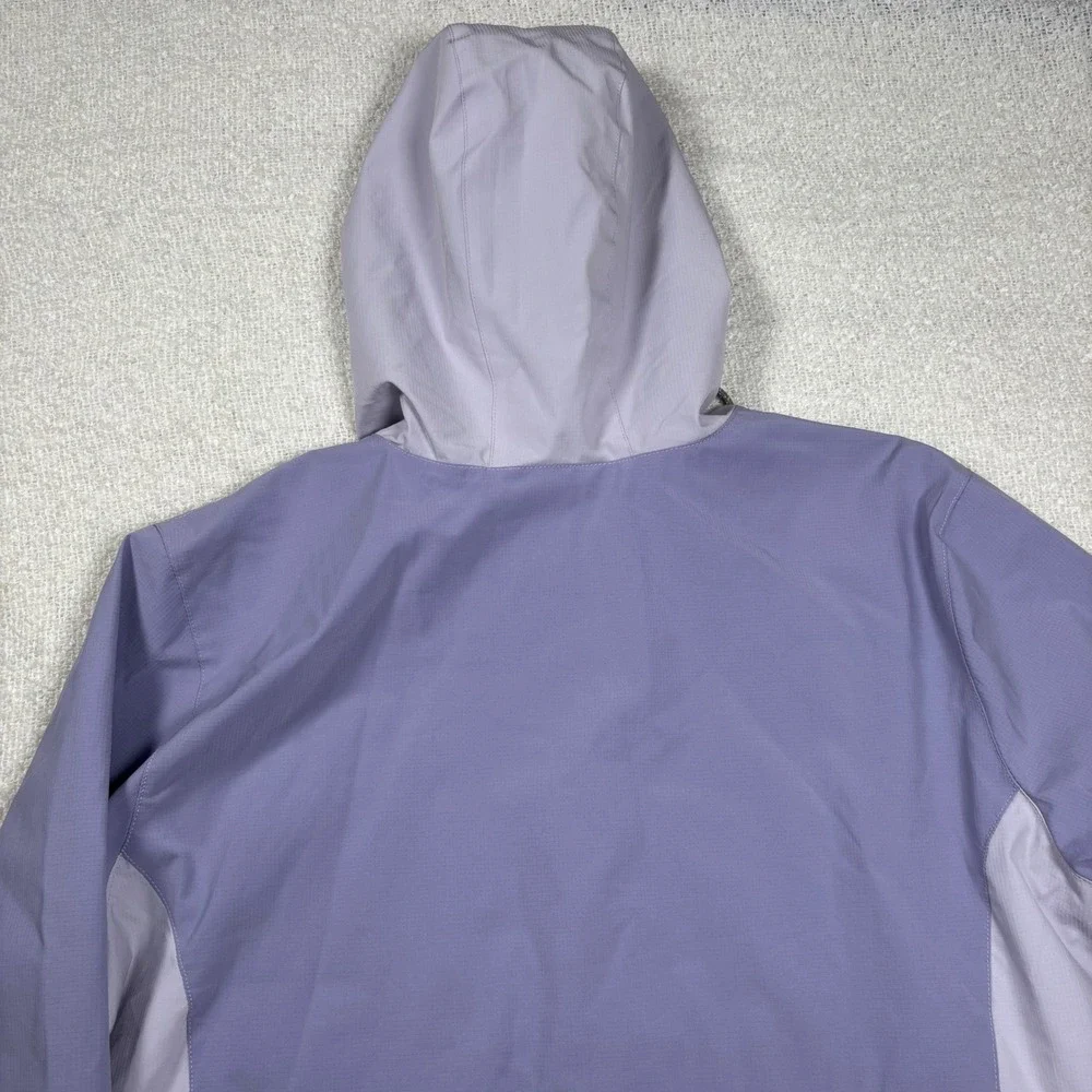 voyager lavender purple windbreaker hooded jacket outdoors travel activewear zip - Picture 6 of 10